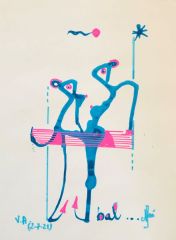 bal-RBal...26x35 cm, mixmedia on watercolour paper, 135 €
