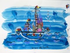 la nave della luna blu R