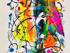 abstro-RAbstro...35x50 cm, mixmedia sur papier aquarelle, 2021, 235 €
