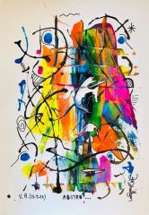 abstro-RAbstro...35x50 cm, mixmedia sur papier aquarelle, 2021, 235 €